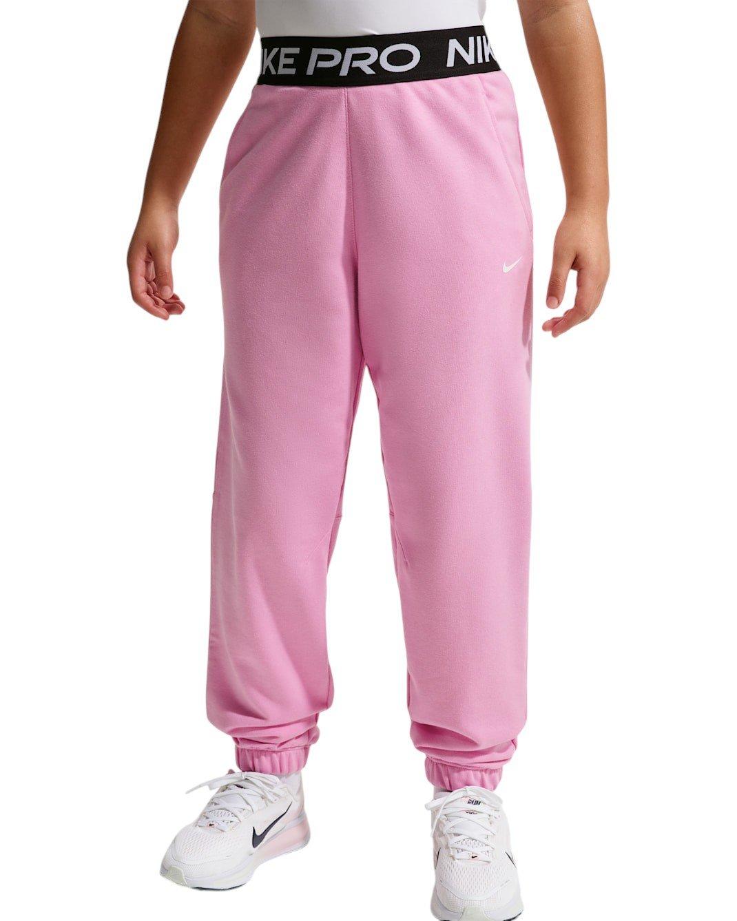 Nike Big Girls' Pro Fleece Dri-FIT Joggers - Pink - PINK